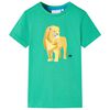 vidaXL Camiseta infantil verde ne&oacute;n 104