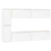 vidaXL Muebles para TV 6 piezas madera maciza de pino blanco