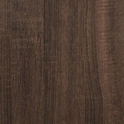 vidaXL Carrito de cocina madera de ingeniería marrón roble 60x41x76 cm