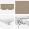 vidaXL Toldo retr&aacute;ctil manual Beige 4 x 3 m