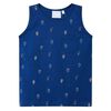 vidaXL Camiseta sin mangas infantil azul oscuro 128