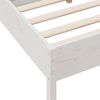 vidaXL Estructura de cama sin colch&oacute;n madera de pino blanca 140x190 cm