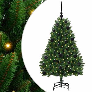 vidaXL &Aacute;rbol de Navidad artificial 120 cm 150 LED Blanco C&aacute;lido Verde