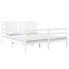 vidaXL Cama sin colch&oacute;n madera maciza de pino blanca 180x200 cm