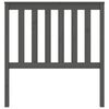 vidaXL Cabecero de cama madera maciza de pino gris 96x6x101 cm