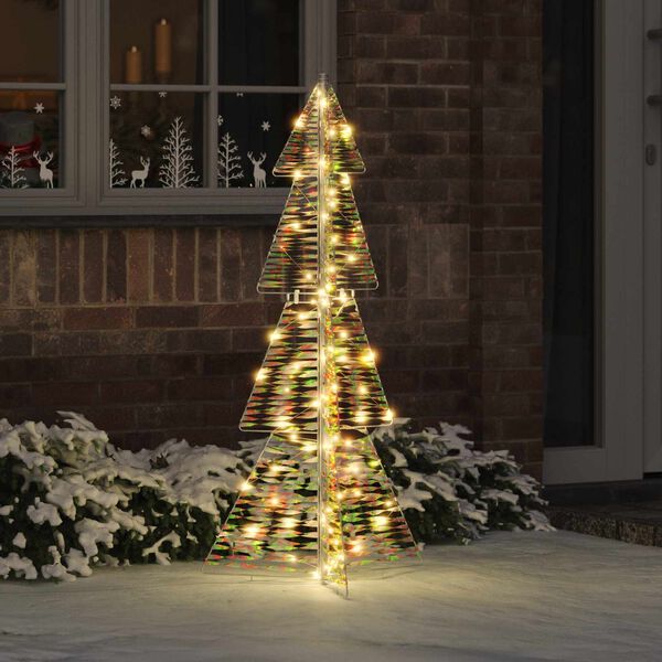 vidaXL &Aacute;rbol de Navidad con 100 LED C&aacute;lido 120 cm PET