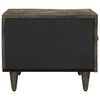 vidaXL Mesa de centro de madera maciza de mango gris claro 80x50x40 cm