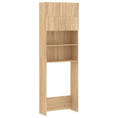 vidaXL Mueble para lavadora madera de ingeniería roble Sonoma