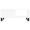 vidaXL Mesa de centro madera contrachapada blanco 90x50x36,5 cm