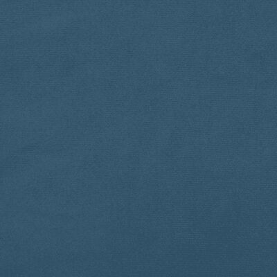 vidaXL Cabecero con LED de terciopelo azul oscuro 183x16x78/88 cm