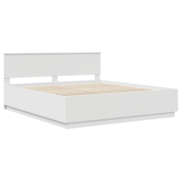 vidaXL Estructura de cama 200 x 200 cm Madera de ingenier&iacute;a
