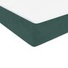 vidaXL Cama box spring con colch&oacute;n terciopelo verde oscuro 180x220 cm