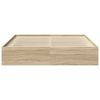 vidaXL Estructura de cama roble Sonoma 200x200 cm