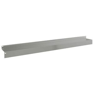 vidaXL Borde de C&eacute;sped 10 uds. 100 x 10 x 8 cm Acero Plateado