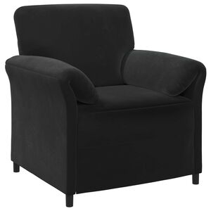 vidaXL Sof&aacute; de una plaza Negro 88 x 83 x 95 cm Terciopelo