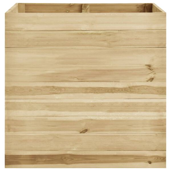 vidaXL Arriate de madera de pino impregnada 100x100x97 cm