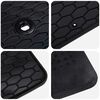 vidaXL Alfombrilla de Coche 4 pcs Negro Goma