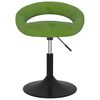 vidaXL Sillas de comedor giratorias 2 unidades terciopelo verde claro