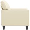vidaXL Sill&oacute;n cuero sint&eacute;tico crema 60 cm