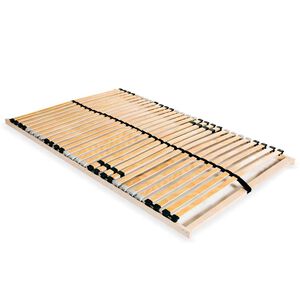 vidaXL Somier de l&aacute;minas sin colch&oacute;n con 28 listones 7 zonas 120x200cm