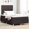 vidaXL Cama tipo Box Spring Marr&oacute;n Oscuro 120 x 190 cm tela