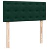 vidaXL Cama box spring con colch&oacute;n terciopelo verde oscuro 120x190 cm