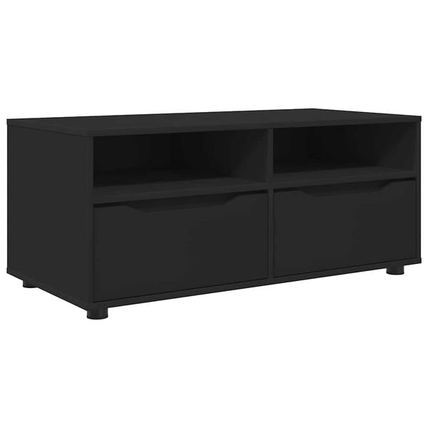 vidaXL Gabinete de TV Negro 100 x 48 x 43 cm Madera contrachapada