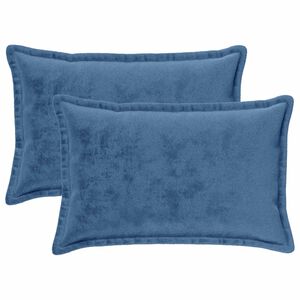 vidaXL Funda de almohada 2 pcs HOUTEN Azul Claro 50 x 80 cm Franela