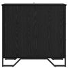 vidaXL Aparador Roble Negro 78 x 35 x 74.5 cm
