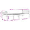 vidaXL Cama para niños sin colchón madera maciza pino marrón 90x190 cm
