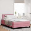vidaXL Cama tipo Box Spring con colch&oacute;n Rosa 120 x 190 cm Terciopelo