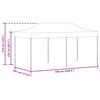 vidaXL Carpa de Fiesta Azul 291 x 580 x 315 cm Tela Oxford
