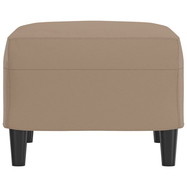 vidaXL Reposapi&eacute;s de cuero sint&eacute;tico color capuchino 60x50x41 cm