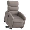 vidaXL Sill&oacute;n el&eacute;ctrico reclinable elevable de tela gris taupe