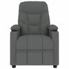 vidaXL Sill&oacute;n reclinable de tela gris oscuro
