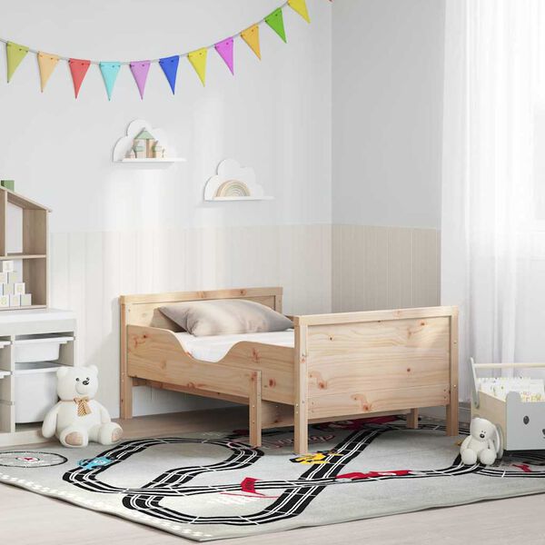 vidaXL Estructura de cama Marr&oacute;n 80 x 200 cm Madera de pino macizo