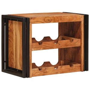 vidaXL Estante de Vino Marr&oacute;n 60 x 45 x 33 cm Madera de Acacia S&oacute;lida