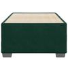 vidaXL Estructura cama sin colch&oacute;n terciopelo verde oscuro 100x200 cm