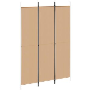 vidaXL Biombo divisor de 3 paneles de tela blanco 150x220 cm