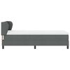 vidaXL Cama tipo Box Spring con colch&oacute;n Gris oscuro 90 x 190 cm tela