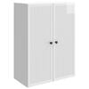 vidaXL Armario de pared Blanco Brillante 66 x 34,5 x 90 cm