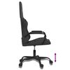 vidaXL Silla gaming cuero sint&eacute;tico negro