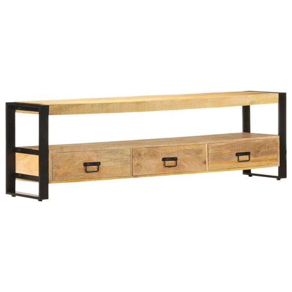 vidaXL Mueble para TV madera maciza de mango 150x30x45 cm