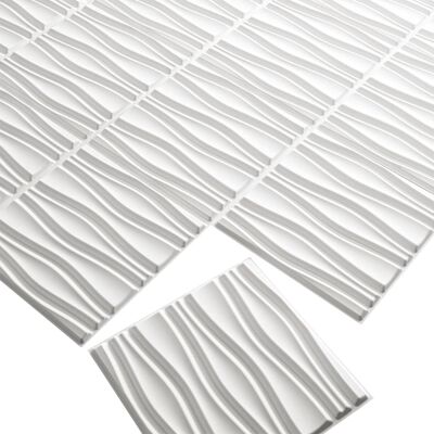 12PCS/3M² Paneles 3D Paneles de plástico de PVC Paneles de pared
