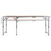 vidaXL Mesa de camping plegable de aluminio 180x60 cm
