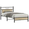 vidaXL Estructura de cama sin colch&oacute;n 107x203 cm madera roble Sonoma