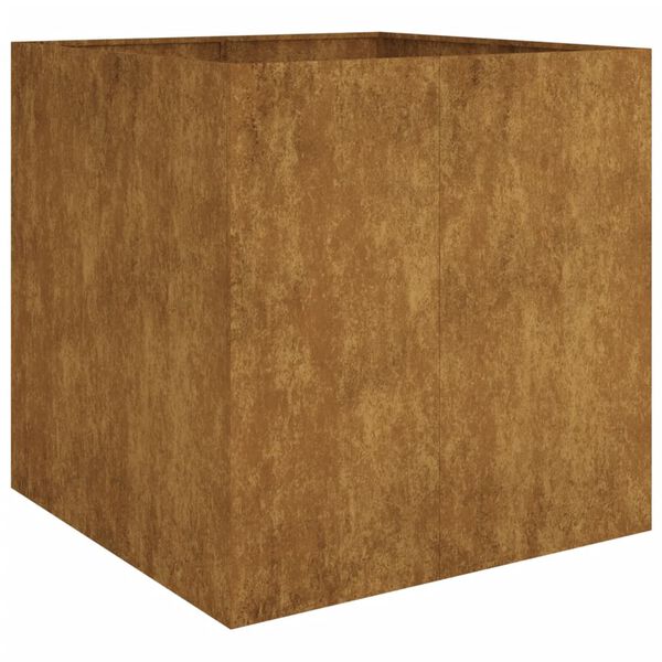 vidaXL Jardinera de acero corten 80x80x80 cm