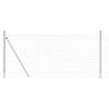 vidaXL Cerca de eslabones de cadena con base de concreto 25 x 0,8 m