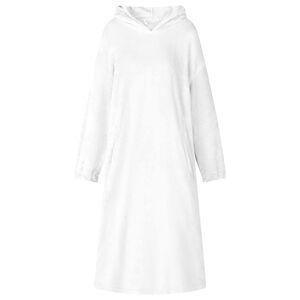 vidaXL Sudadera manta Blanco S Franela