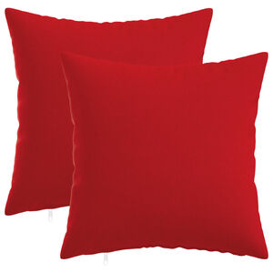 vidaXL Funda de almohada 2 uds. HEERLEN Rojo 30 x 30 cm Tela